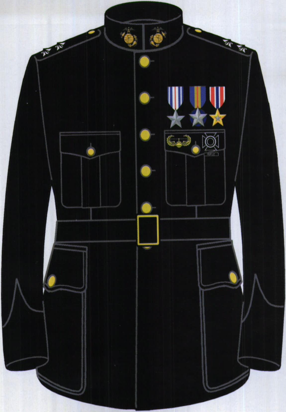 海军陆战队队列礼服